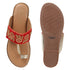 Women's Embroidered Ethnic Flat Toe-Ring Sandal