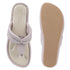 Women Flat Thong Sandals with Rhinestone Knot Detail