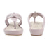 Women Flat Thong Sandals with Rhinestone Knot Detail