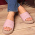Women's Embellished Wedge Slide Sandals