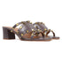 Women's Studded Crossover Block Heel Mule Sandals