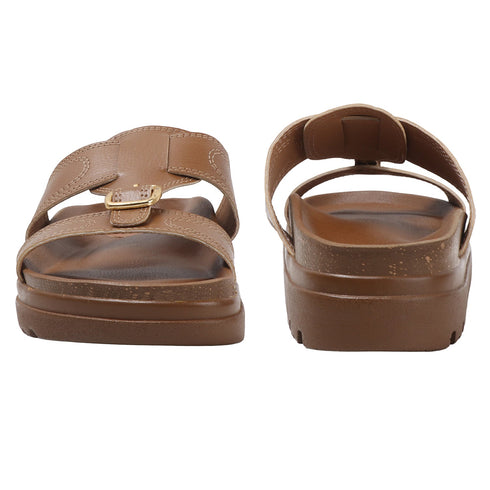 Women's Heel Sandals with Curved Strap and Silver Studs