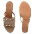 Women's Studded Crossover Block Heel Mule Sandals