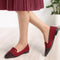 Women's Two-Tone Pointed Toe Loafers