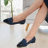 Women's Two-Tone Pointed Toe Loafers