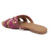 Flat Cross-Strap Women Sandal with Gold Pyramid Studs
