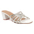 Women's Stylish Multi-Strap Rhinestone Block Heel Sandals