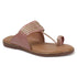 Women's Flat Dual-Strap Woven Metallic Knot Sandals