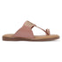 Women's Flat Dual-Strap Woven Metallic Knot Sandals