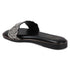 Flat Glamour Women's Sandal with Rhinestone Floral Embellishment