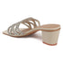 Women's Rhinestone Embellished Block Heel Sandals