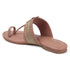 Women's Ethnic Toe-Ring Flat Sandals with Gold Braid and Cut-Outs