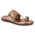 Women's Embroidered Ethnic Toe-Ring Flat Sandals