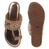 Women's Embroidered Ethnic Toe-Ring Flat Sandals