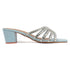 Women's Stylish Multi-Strap Rhinestone Block Heel Sandals