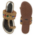 Women's Embroidered Ethnic Toe-Ring Flat Sandals