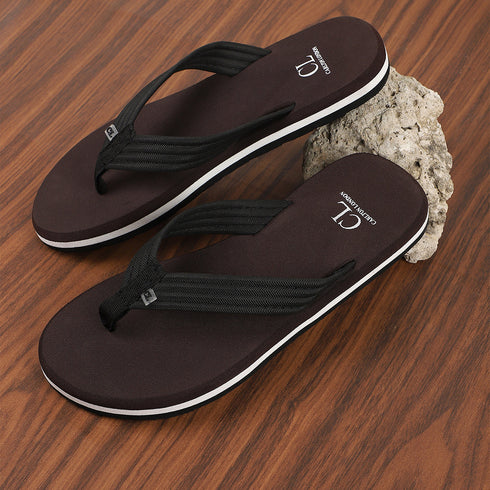 Men's Classic Striped Sole Thong Sandals