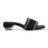 Women's Woven Rhinestone Sandal Textured Strap Low Heel
