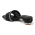 Women's Woven Rhinestone Sandal Textured Strap Low Heel