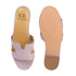 Women's Textured Open Toe Block Heels sandal