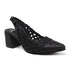 Women's Woven Textured Slingback Pump Chunky Block Heel