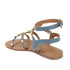 Women's Patent Studded Gladiator Flat Sandals
