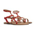 Women's Patent Studded Gladiator Flat Sandals