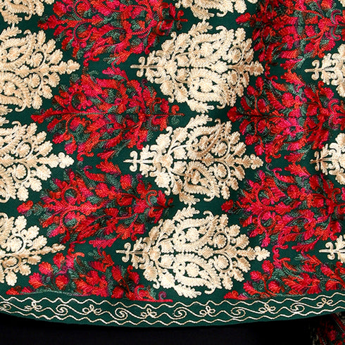 Women's Aari Embroidered Wool Stole
