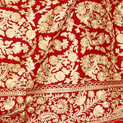 Women's Aari Embroidery Wool Stole