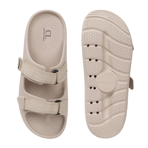 Men's Adjustable Dual Strap Comfort Slide Sandals