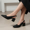 Women's Woven Textured Slingback Pump Chunky Block Heel