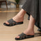 Women's Flat Criss-Cross Strap Glamour Sandals