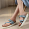 Women'sCriss-Cross Block Heel Sandals with Bold Silver Studs