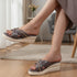 Women's Wedge Sandal with Padded Knot Detail