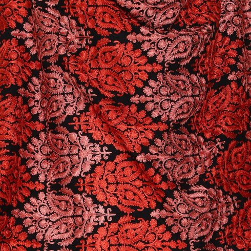 Women's Aari Embroidered Wool Stole