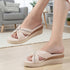 Women's Wedge Sandal with Padded Knot Detail