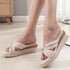 Women's Wedge Sandal with Padded Knot Detail