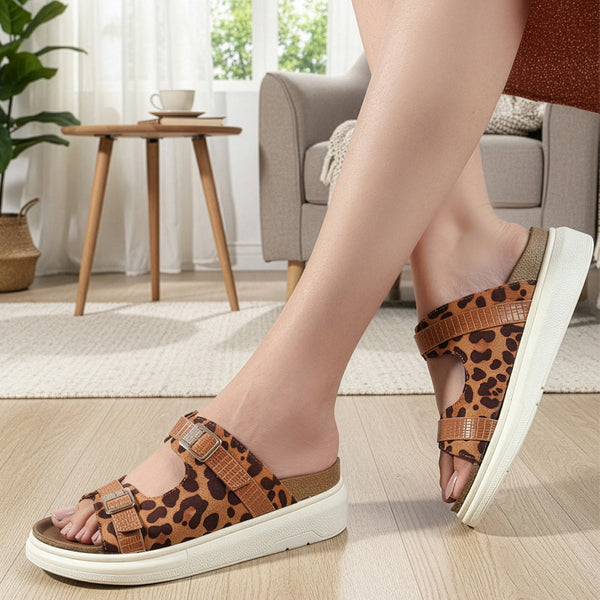 Women's Chunky Platform Buckle Slide Sandals