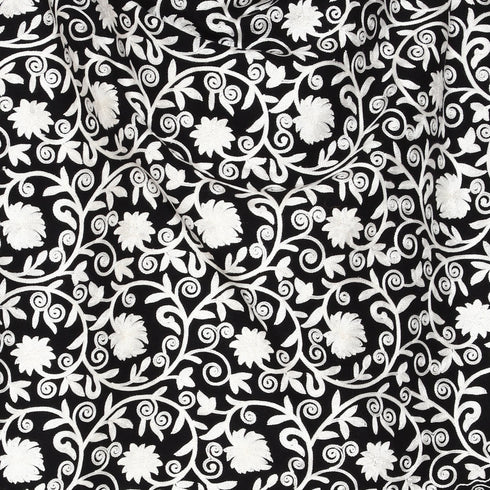 Women's Aari Embroidered Wool Stole
