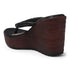 Women's Metallic Thong Wedge Sandals