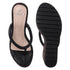 Women's Metallic Thong Wedge Sandals