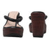 Women's Metallic Thong Wedge Sandals