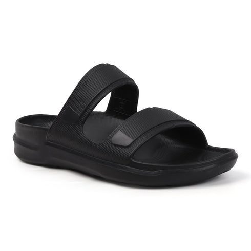Men's Dual Strap Lightweight Comfort Slide Sandal