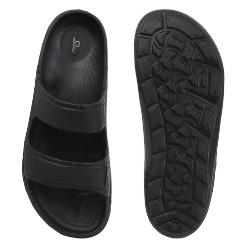 Men's Dual Strap Lightweight Comfort Slide Sandal
