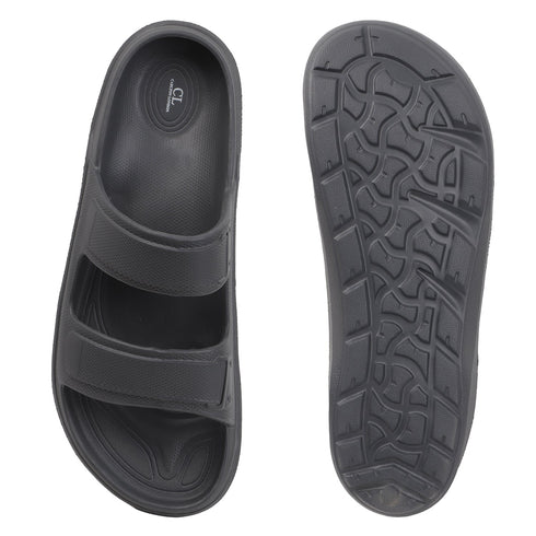 Men's Dual Strap Lightweight Comfort Slide Sandal