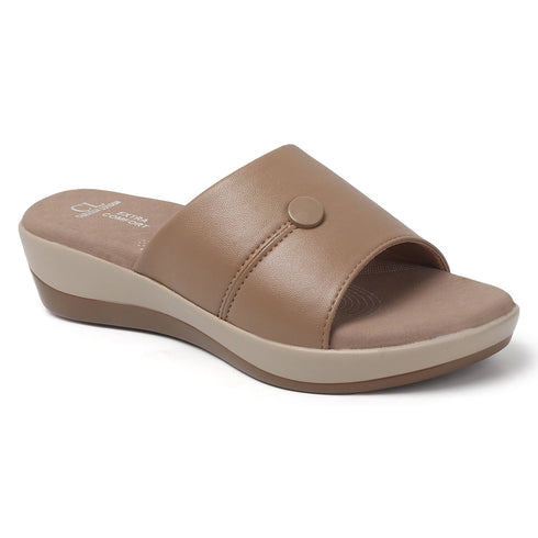 Women's Embellished Wedge Slide Sandals