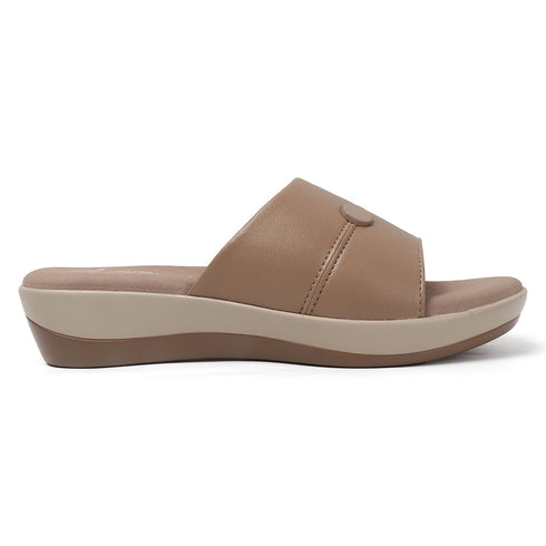 Women's Embellished Wedge Slide Sandals
