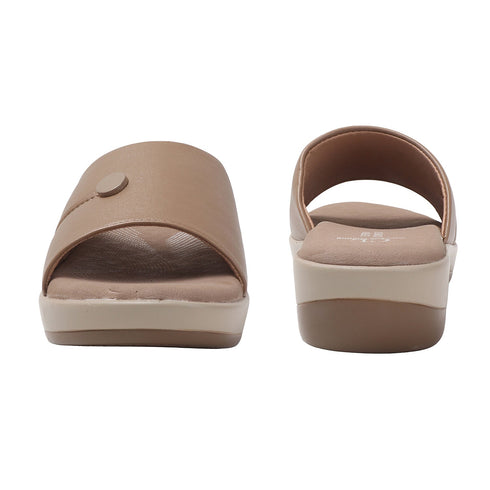 Women's Embellished Wedge Slide Sandals