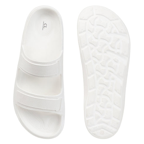 Men's Dual Strap Lightweight Comfort Slide Sandal