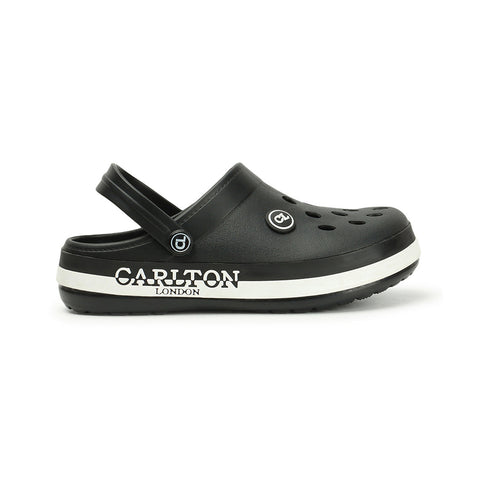 Men Perforated Two Tone Slip On Clogs